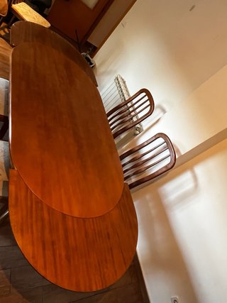 Mesa comedor extensible madera