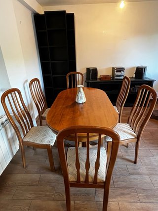 Mesa comedor extensible madera