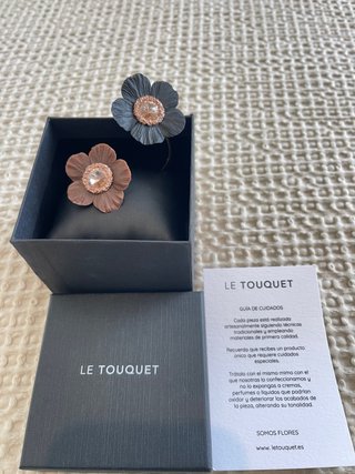 Brazalete Le Touquet Anémona Negro y Marrón