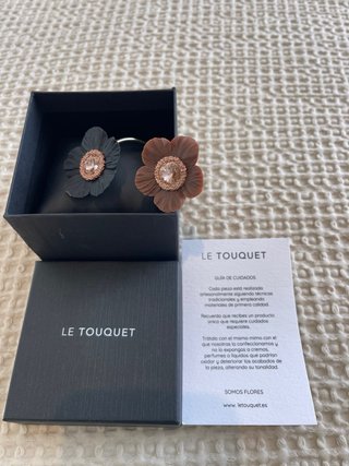 Brazalete Le Touquet Anémona Negro y Marrón