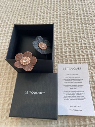 Brazalete Le Touquet Anémona Negro y Marrón