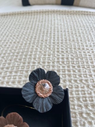 Brazalete Le Touquet Anémona Negro y Marrón