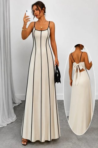 Vestido largo blaco y tengo otro en negro