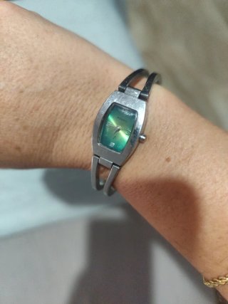 Reloj Fossil Mujer Plata y Verde