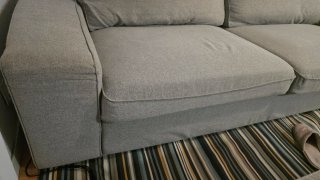 Sofá KIVIK 3 plazas IKEA gris