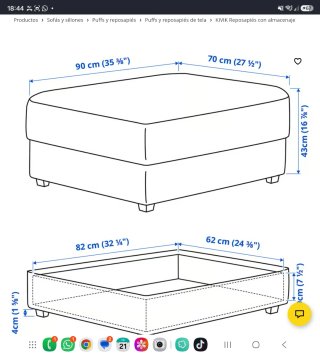 Sofá KIVIK 3 plazas IKEA gris