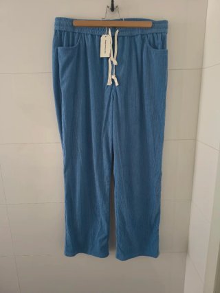 Pantalón Pana Ouku Azul Claro Talla XL