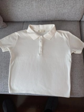 Polo blanco Pull&Bear
