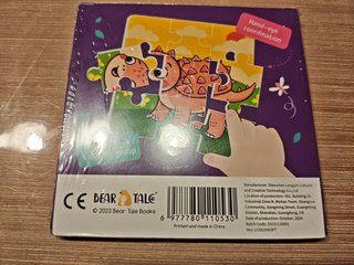 Caja con 4 puzles Infantiles Dinosaurios. Nuevo.