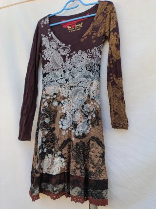 Desigual Vestido Manga Larga Talla M