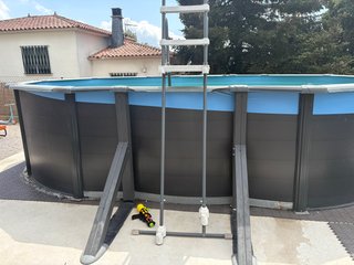 Piscina ovalada 3x6m