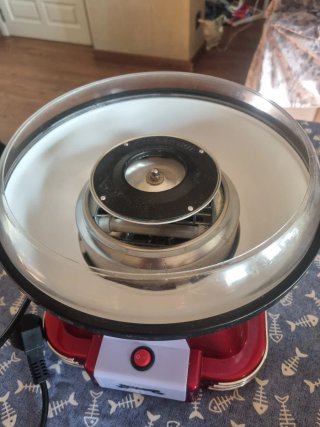 Máquina de algodón de azúcar como nueva