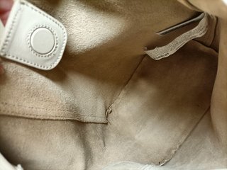 Bolso de piel Zara Beige