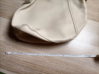Bolso de piel Zara Beige