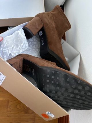 Botines La Touche Marrones Tacón Bloque
