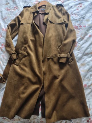 Gabardina Antelina Marrón Stradivarius Talla Única