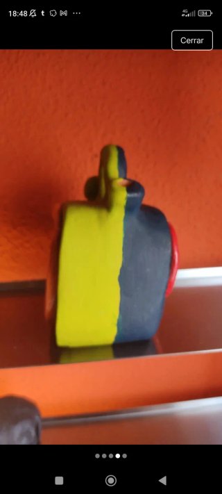 Botijo Pop Art de cerámica autor hecho a mano