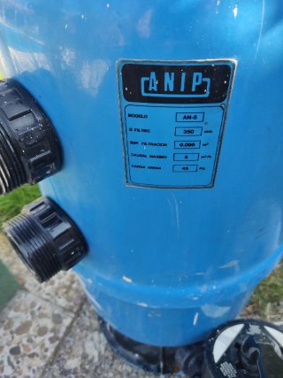 Filtro Piscina ANIP AN-5 Plástico Azul