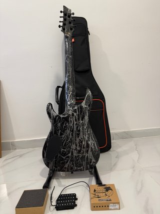 Schecter Silver Mountain Lundgren + Gigbag