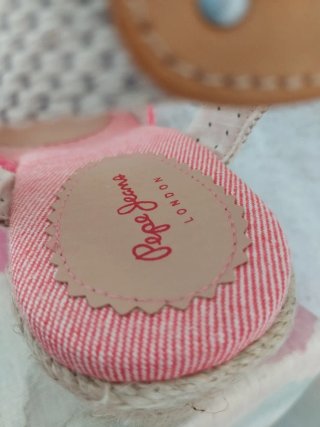 Sandalias cuña esparto Pepe Jeans rosas