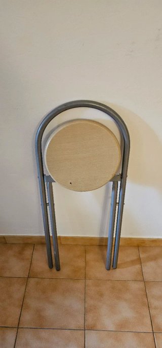 Silla plegable cocina madera y metal