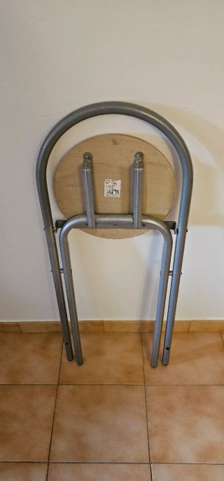 Silla plegable cocina madera y metal