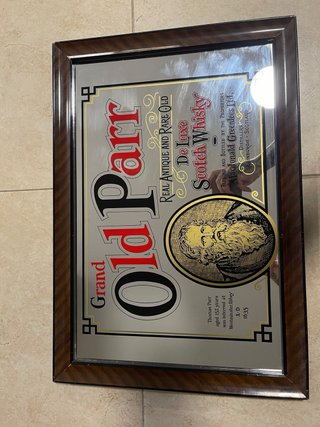 Espejo Vintage Grand Old Parr Whisky – Made in Jap