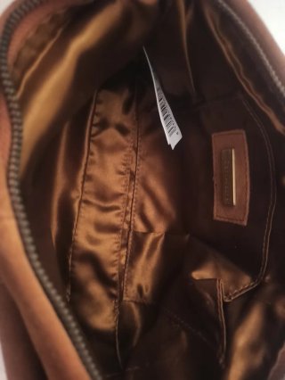 Bolso 100% Piel Ante Marrón