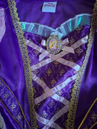 Vestido Princesa Disney Rapunzel 6 años