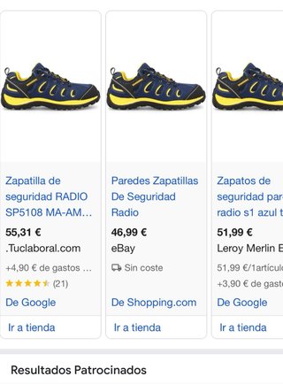 Zapatos de seguridad Paredes Talla 43