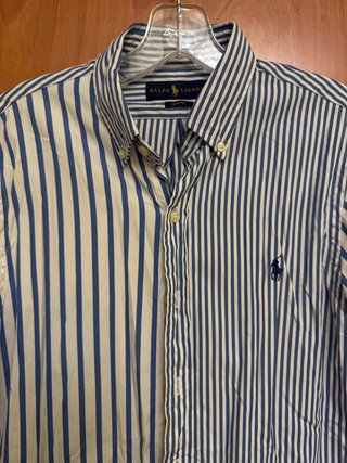 Camisa Ralph Lauren Rayas Azul y Blanco