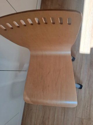 Silla de escritorio madera y metal