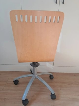 Silla de escritorio madera y metal