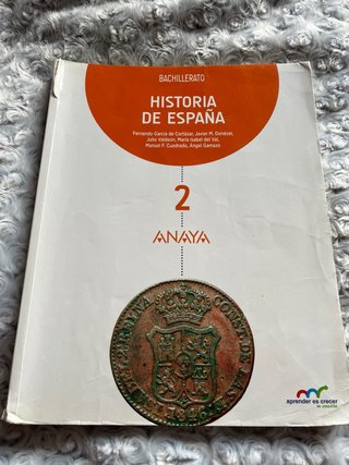 Historia de España. 2º bachillerato.