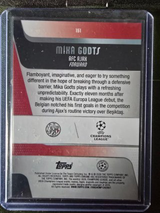 Mika Godts /50 Topps Chrome UCC