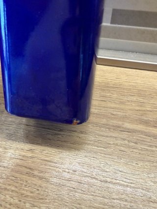 Vaso rame smaltato a fuoco firmato