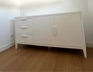 Aparador blanco de madera