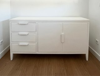Aparador blanco de madera