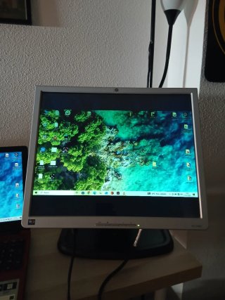 Pantalla Monitor HP 19 Plata/Negra