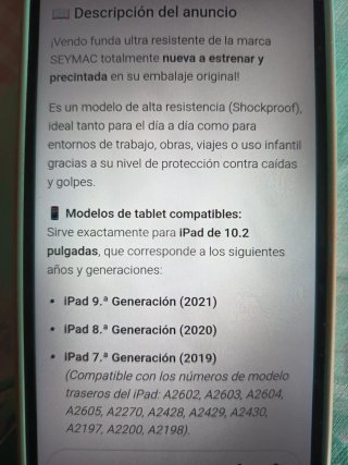 Funda SEYMAC Antigolpes iPad 10.2 con bandolera