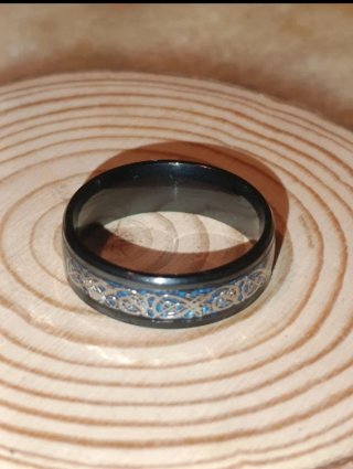 Anillos Acero Plateado Talla 13
