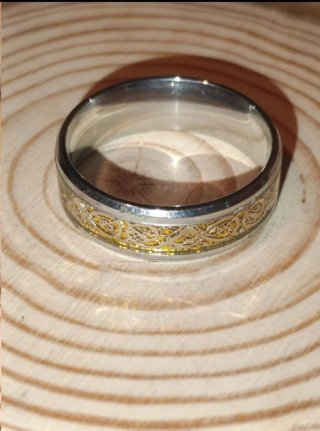 Anillos Acero Plateado Talla 13