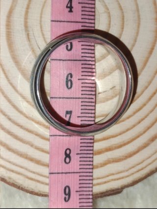 Anillos Acero Plateado Talla 13