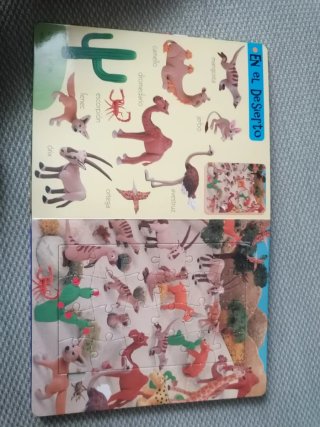Libro animales y  puzzles