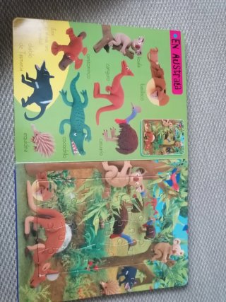 Libro animales y  puzzles