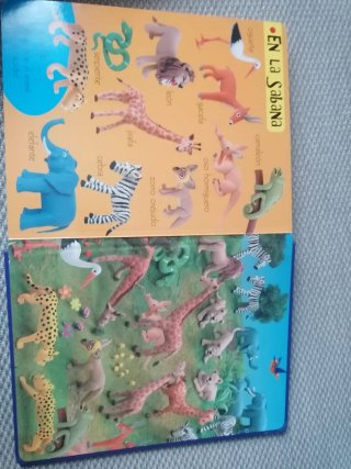 Libro animales y  puzzles