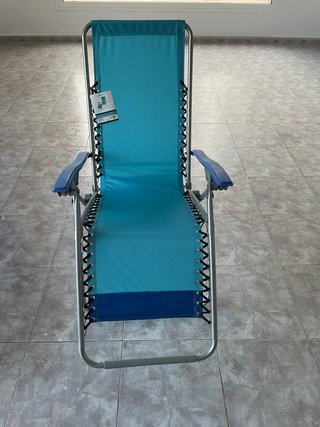 Tumbona Plegable Pierre Cardin Azul