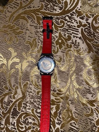 Reloj Emporio Armani Original Negro y Rojo
