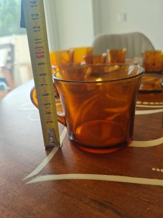 Juego 5 tazas pequeñas y 3 grandes Duralex