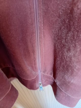 Vestido Sudadera Terciopelo Rosa Talla Única